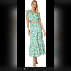 Kassidea Lilly Pulitzer Skirt And Ruffle Top Set NWT size 10